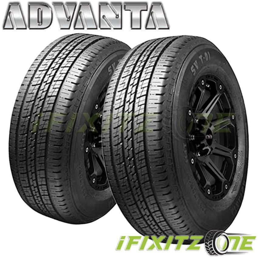 2 Advanta SVT-01 245/55R19 103H All Season Performance M+S 60K Mile SUV Tires