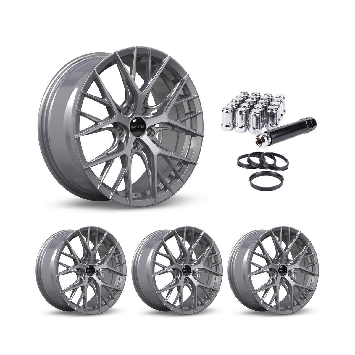 Set of 4 RTX Valkyrie Gray Alloy Wheel Rims for Acura P38273 20x8.5 20 Inch 