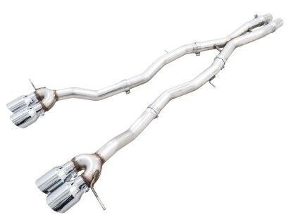 AWE Tuning Track Edition Catback Exhaust Chrome Silver Tips for BMW G8X M3/M4