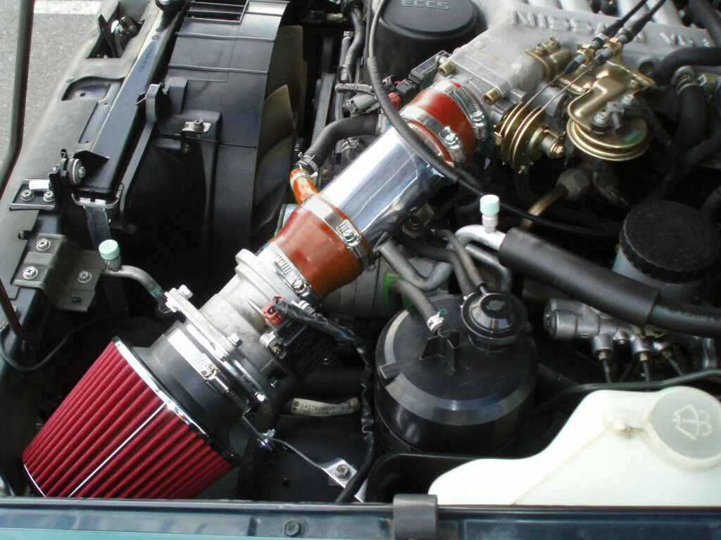 BCP RED 1991-1995 For Pathfinder PickUp 3.0L V6 XE SE Short Ram Air Intake