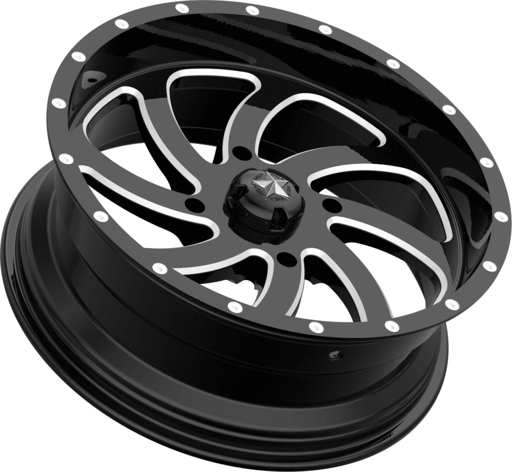 MSA M36 Switch Wheel | Gloss Black Milled | Polaris 4x156 | MSA Wheels