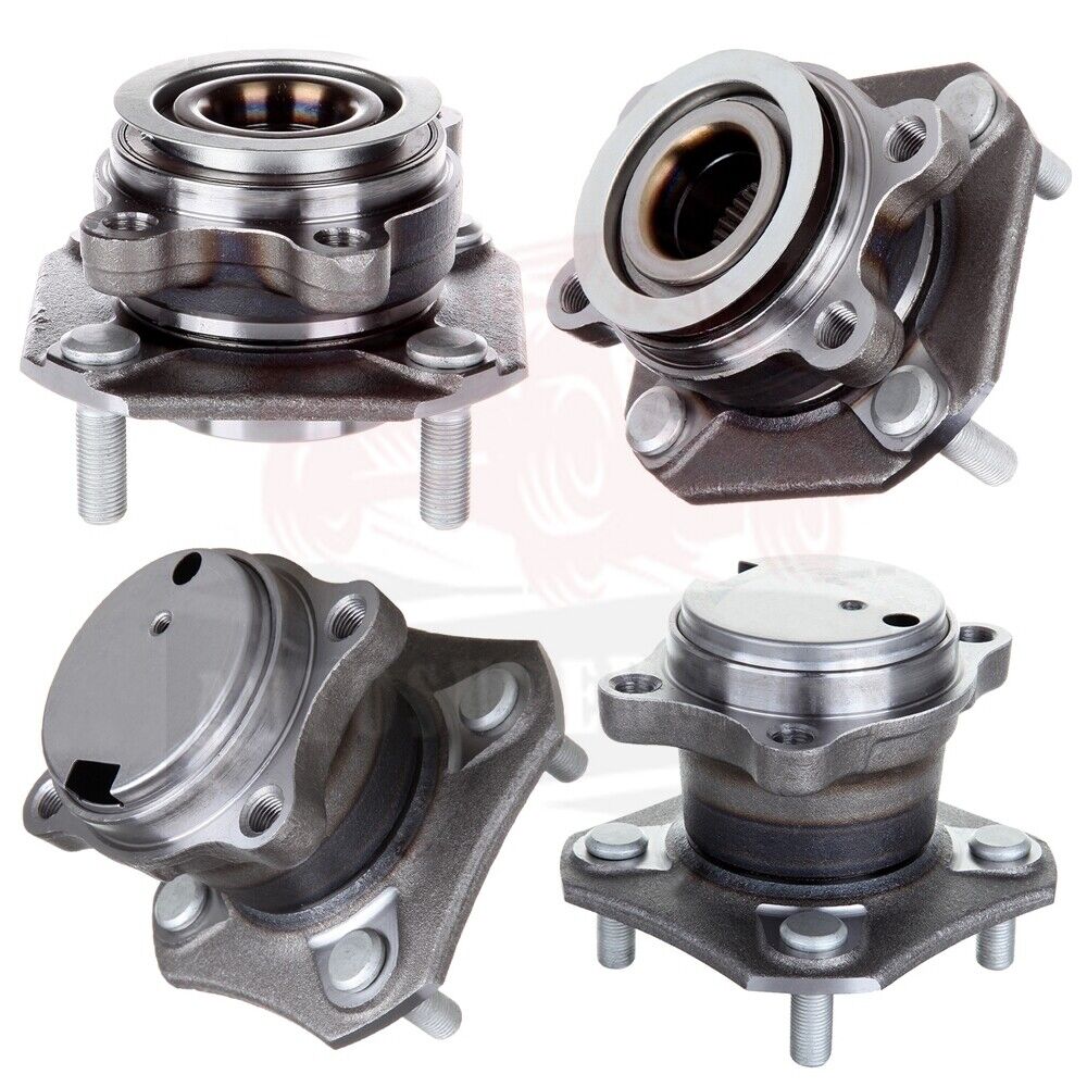 4x Front Rear Wheel Hub Bearing Assembly For 2007-12 Nissan Sentra 2.0L 4 Lugs