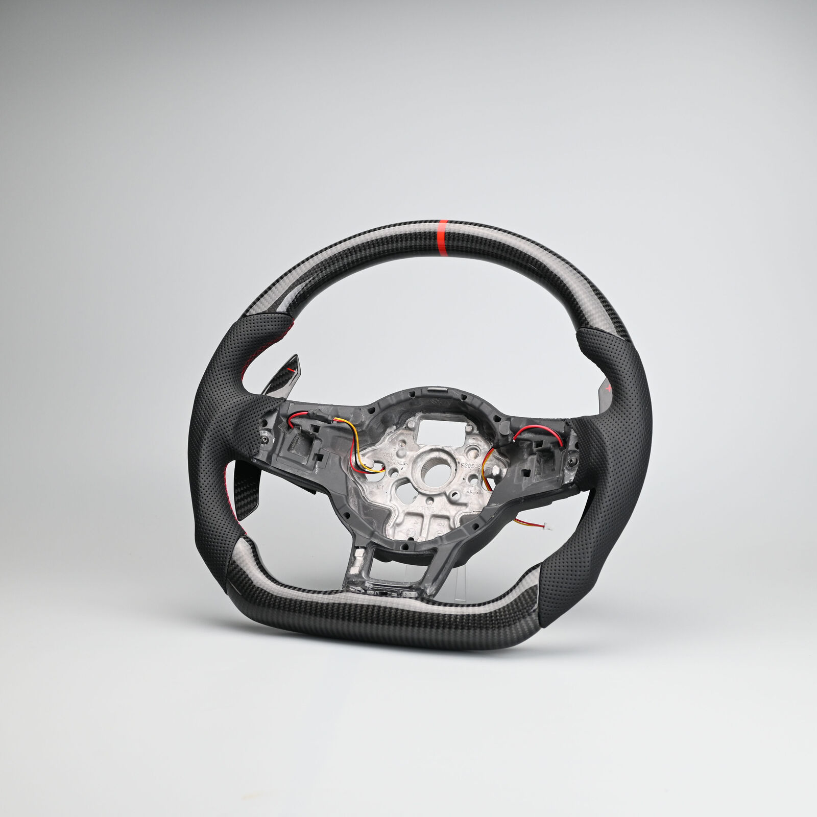 Carbon Fibre Steering Wheel Magnetic Paddles Suitable For VW Golf R GTI MK7 7.5