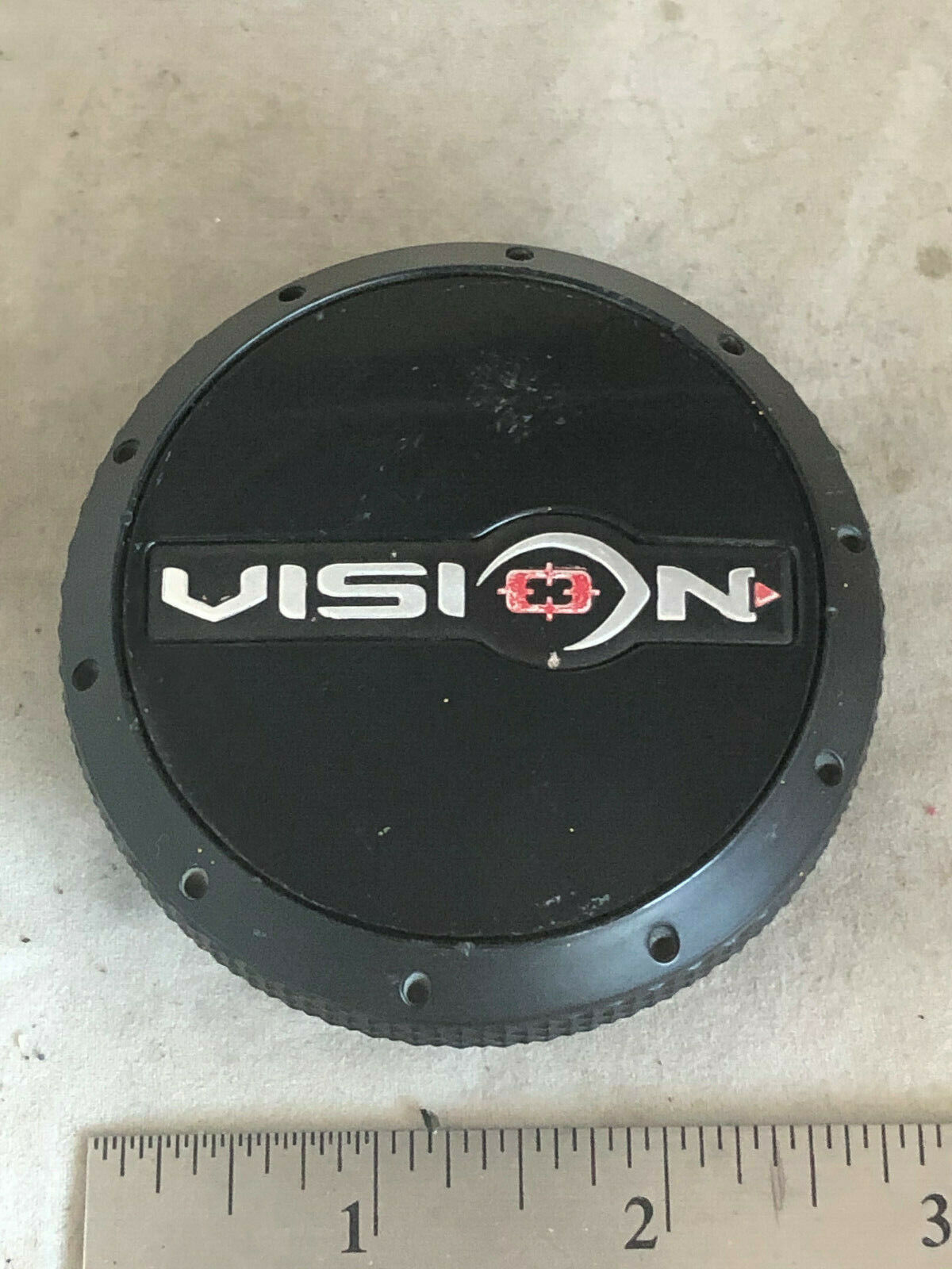 Vision Wheels Wheel Rim Flat Black Hub Cover Center Cap C425 C-425 C-425MB-V