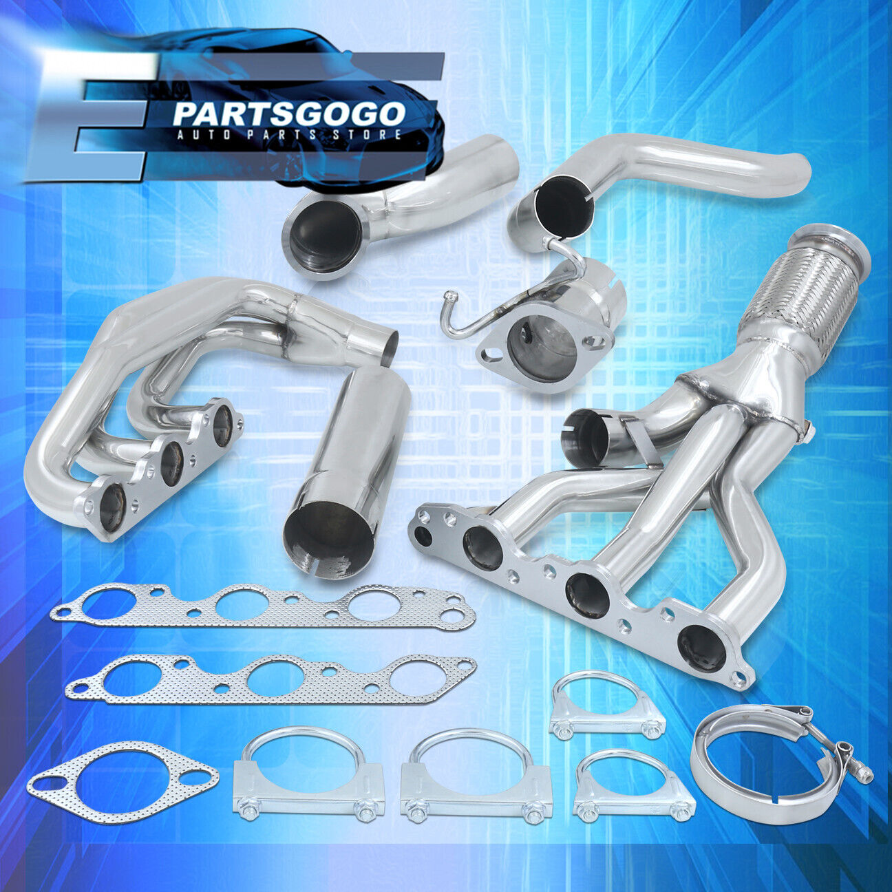 For 04-05 Chevy Impala Monte Carlo 3.8 Supercharged S/S Exhaust Manifold Headers