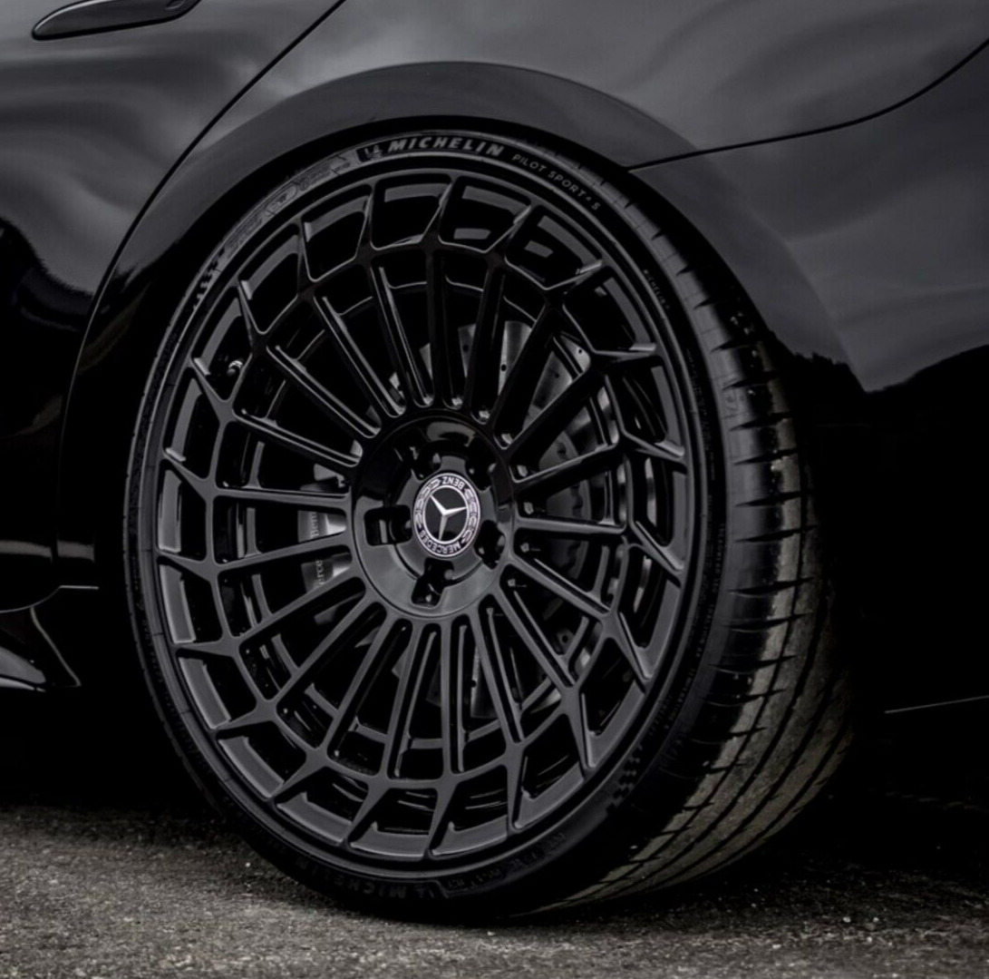 20'' Wheels fit Mercedes S550 Bentley S63 Gloss Black Pirelli Tires GLC CL63 New