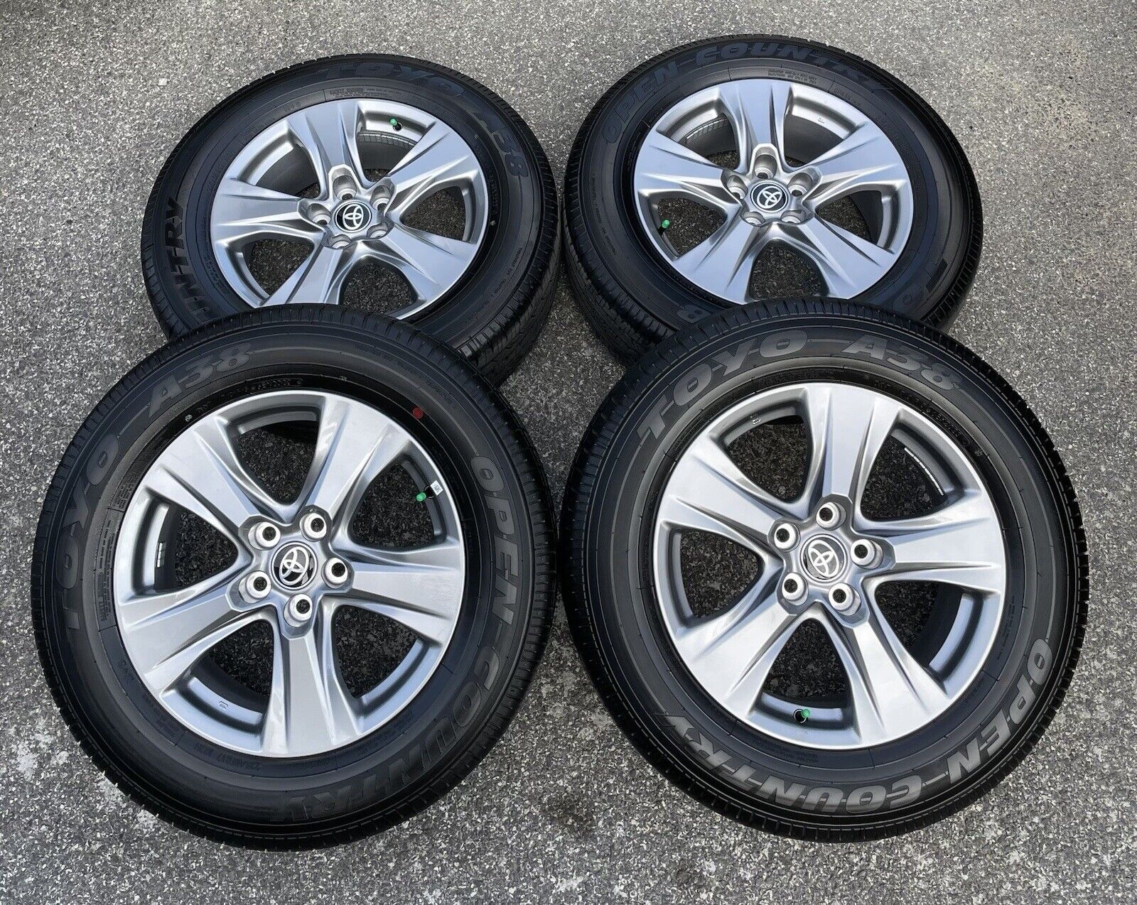 New 2023 Toyota Rav4 CHR Sienna 17” Wheels Rims Tires 225/65/17 OEM Gray 2022