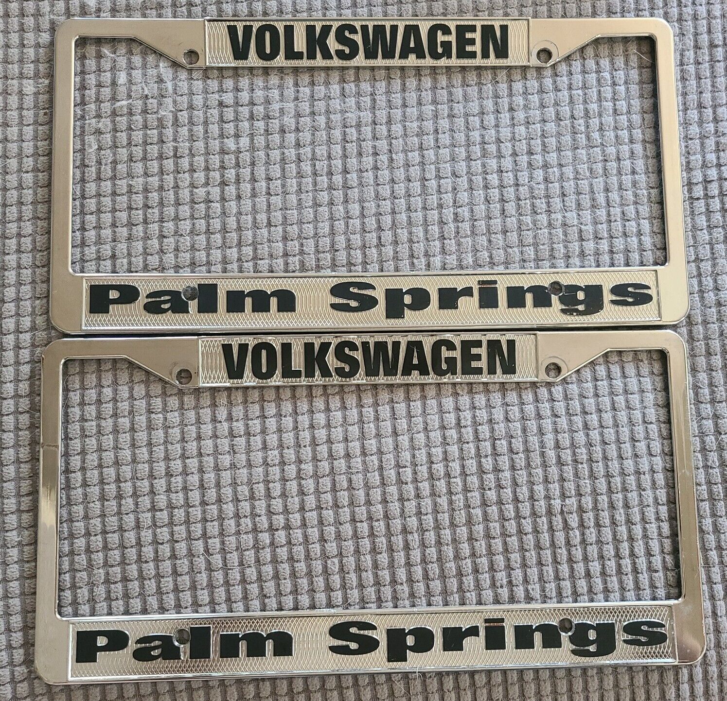  Volkswagen Palm Springs Califonia License Plate Frames VW Vanagon Bus Bug Thing