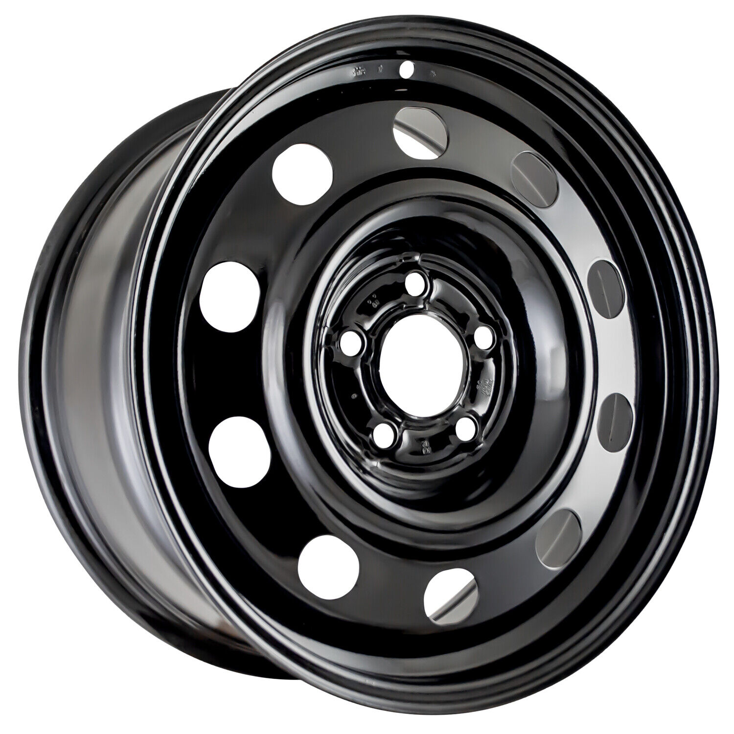 03670 New Replacement 17x7.5 Black Steel Wheel Fits 2006-2011 Crown Victoria