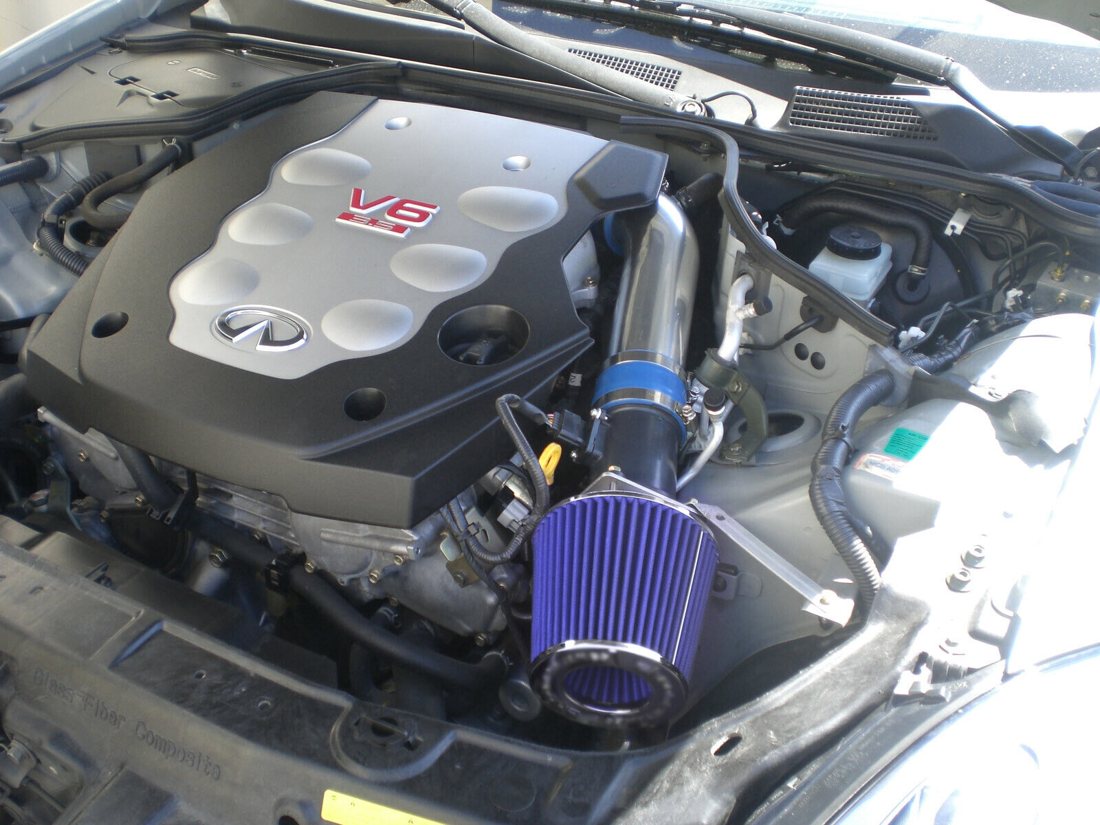 AIR INTAKE FILTER KIT FOR 2003-2006 NISSAN 350Z INFINITI G35 3.5L V6 BLUE