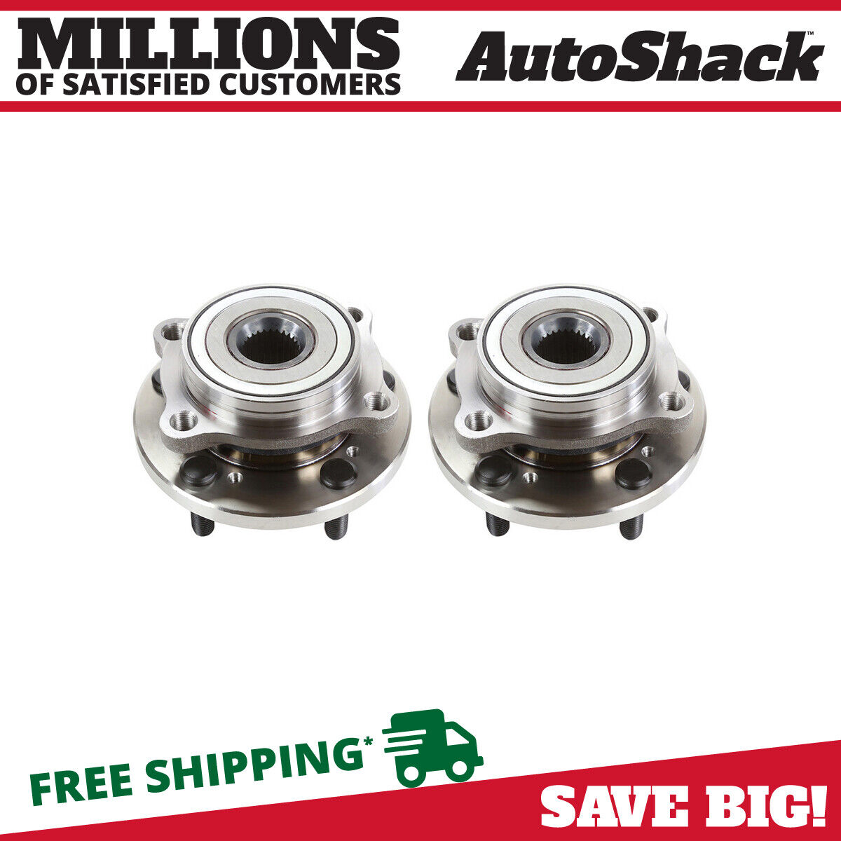 Front Wheel Hub Bearings Pair 2 for Mitsubishi Galant Endeavor 2006-2012 Eclipse