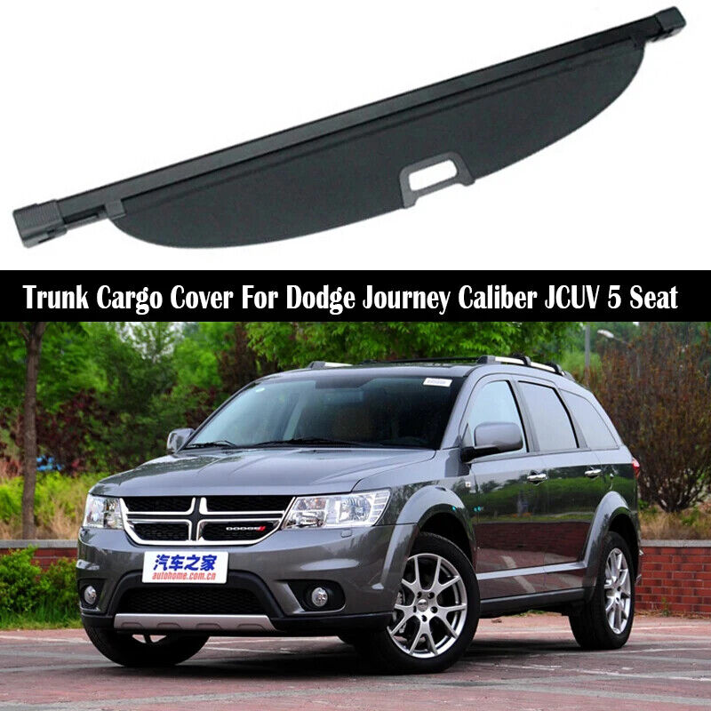 5-Seat Rear Trunk Cargo Cover Luggage Shade Security for Dodge Journey 2013-2021