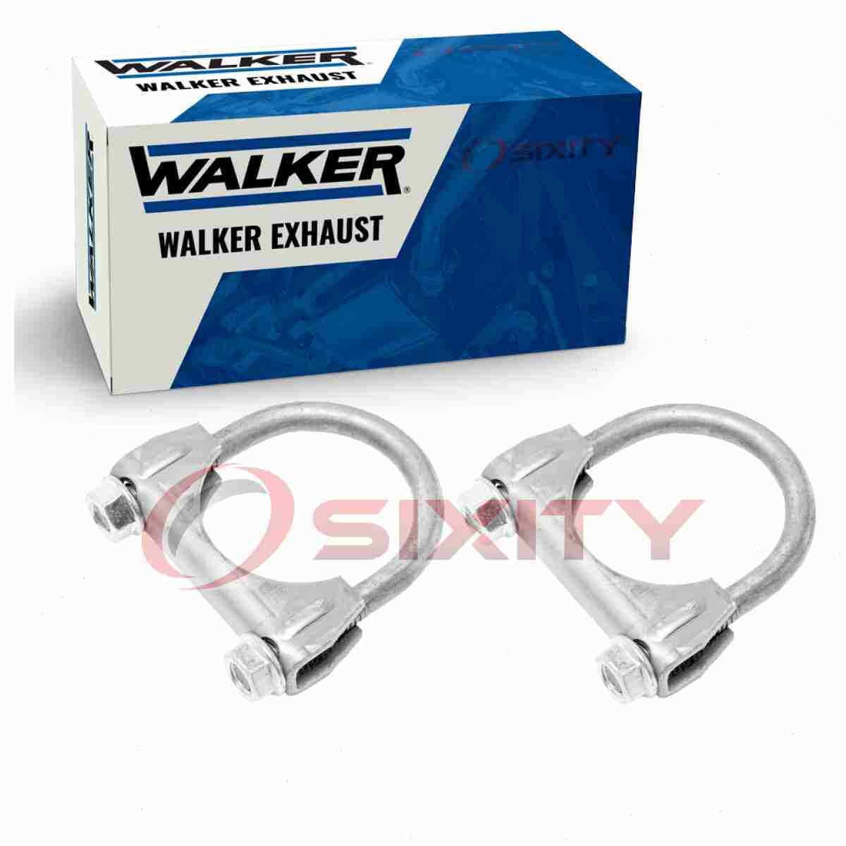 2 pc Walker Exhaust Clamps for 1974-1987 Oldsmobile Cutlass Supreme 5.0L cl