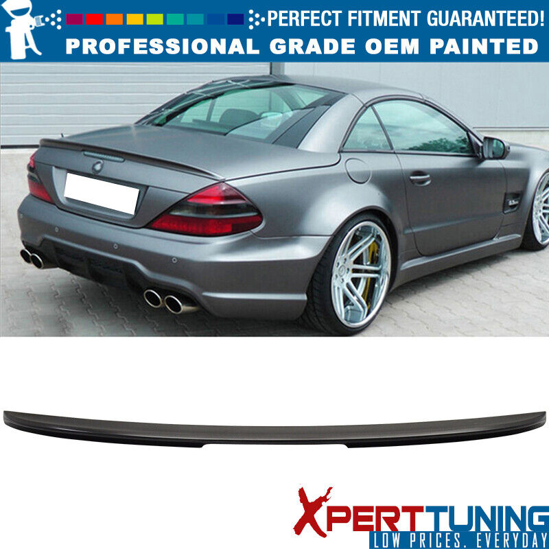 Fits 03-11 Benz SL-Class 2Dr R230 ABS Rear Trunk Spoiler - Painted Color