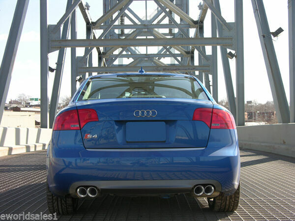 STAINLESS STEEL DUAL EXHAUST TIPS 3.5 2.5 FOR Audi A4 S4 A6 A8 Quattro S6 S7 S8 