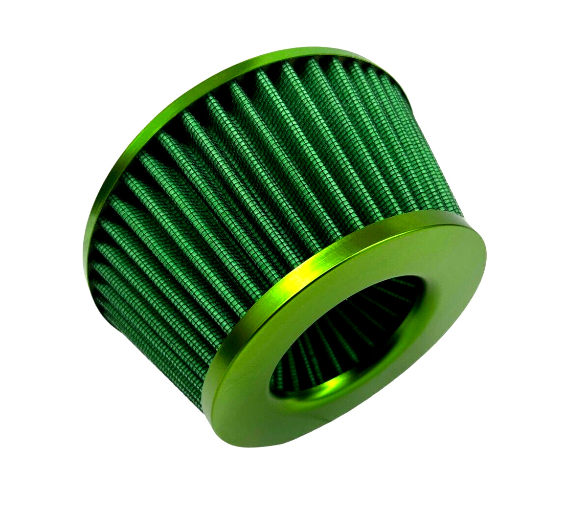 for BMW M4 Shorty Cone Air Filter Adjustable 3 3.5 4 inch inlet High Flow GREEN