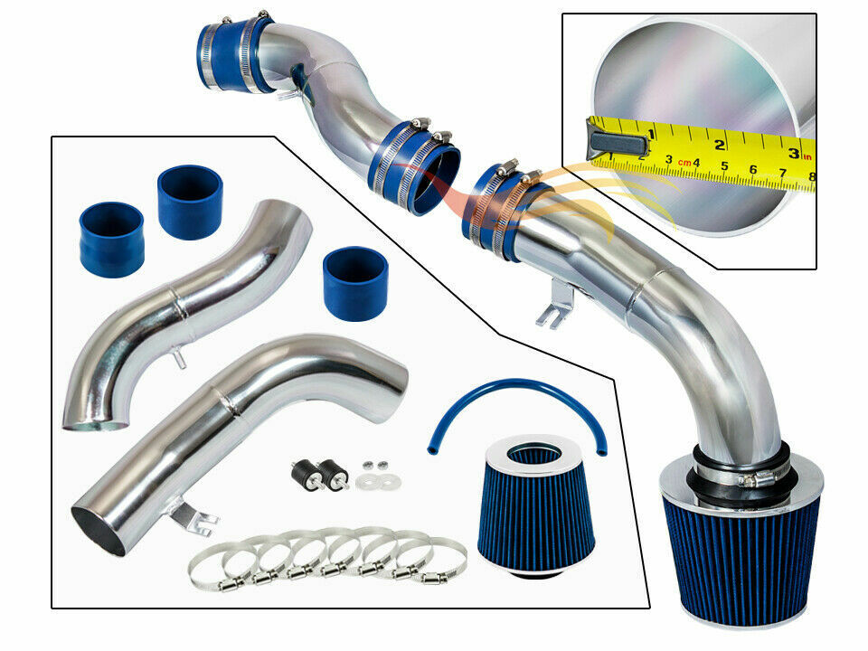 Cold Air Intake Kit + BLUE Filter For 03-07 Hyundai Tiburon GT/SE 2.7L V6