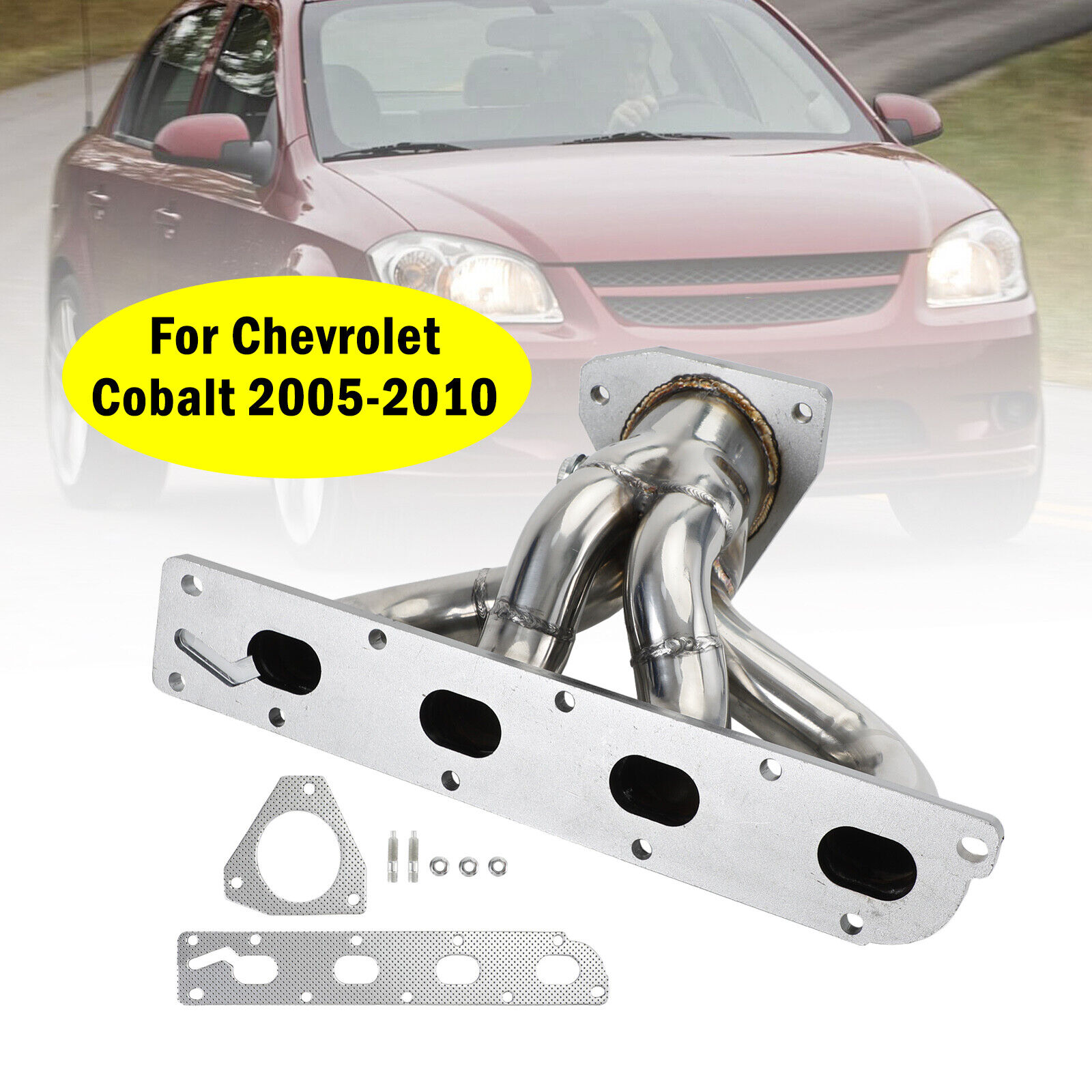 1× Stainless Exhaust Header Kit For Chevy Cobalt / HHR & Saturn Ion-1 / Ion-2 US
