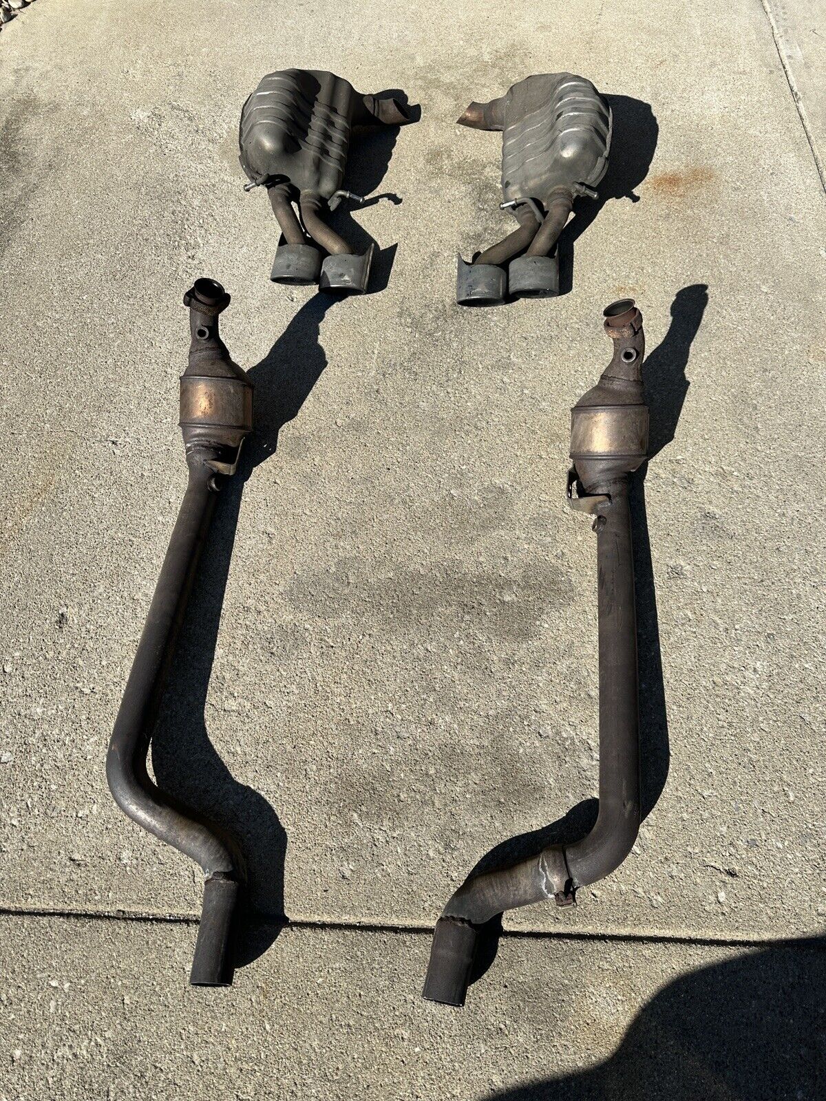 C63 AMG 2012 W204 OEM EXHAUST WITH Catalyst Converters