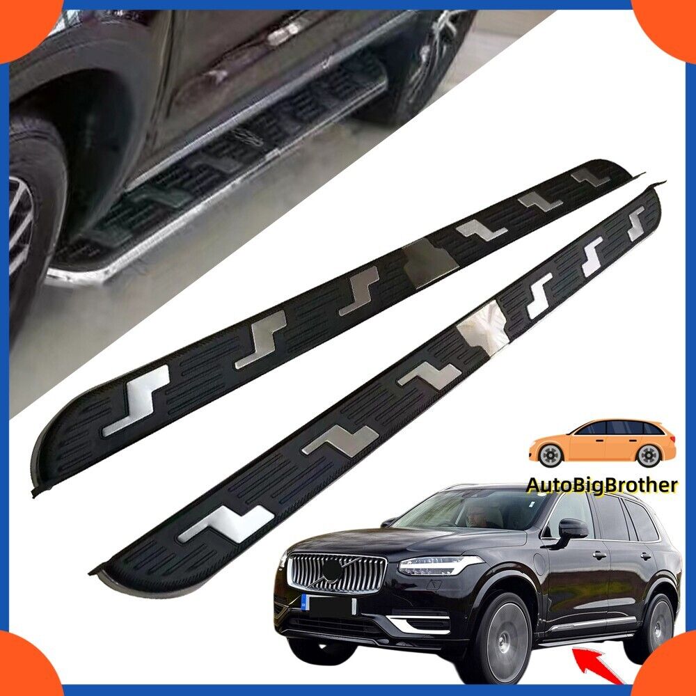 Fits for Volvo XC90 2015-2023 Fixed Running Board Side Steps Pedals Nerf Bar