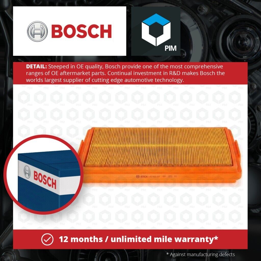 Air Filter fits BMW 325 E30 2.5 2.7 85 to 93 Bosch 13711287681 13712960105 New