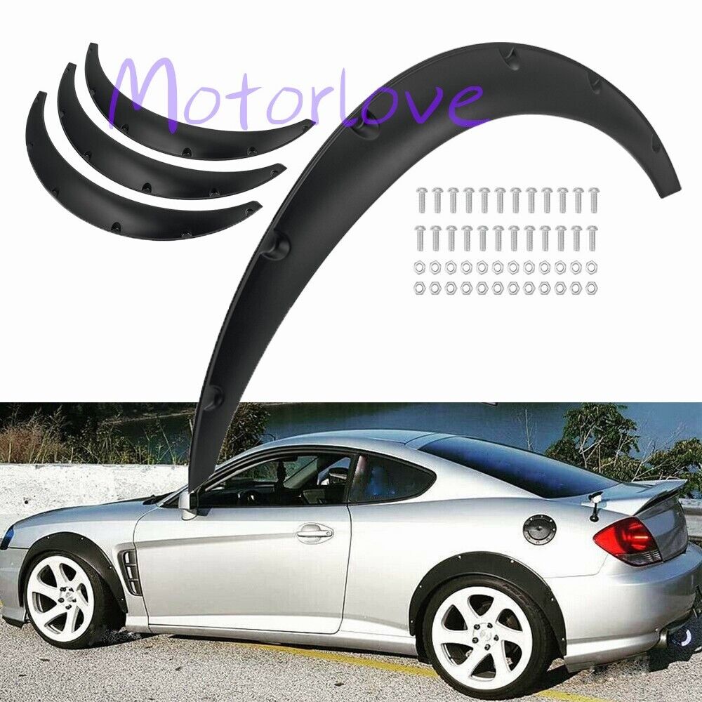 For Hyundai Veloster Tires Fender Flares Over Wide Body Wheel Arches Flexible x4