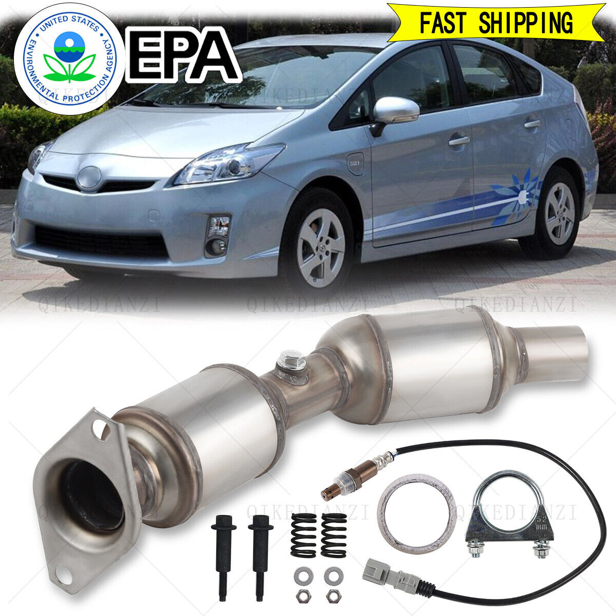 Catalytic Converter w/ Oxygen Sensor For 2010-2015 Toyota Prius 1.8L Direct Fit