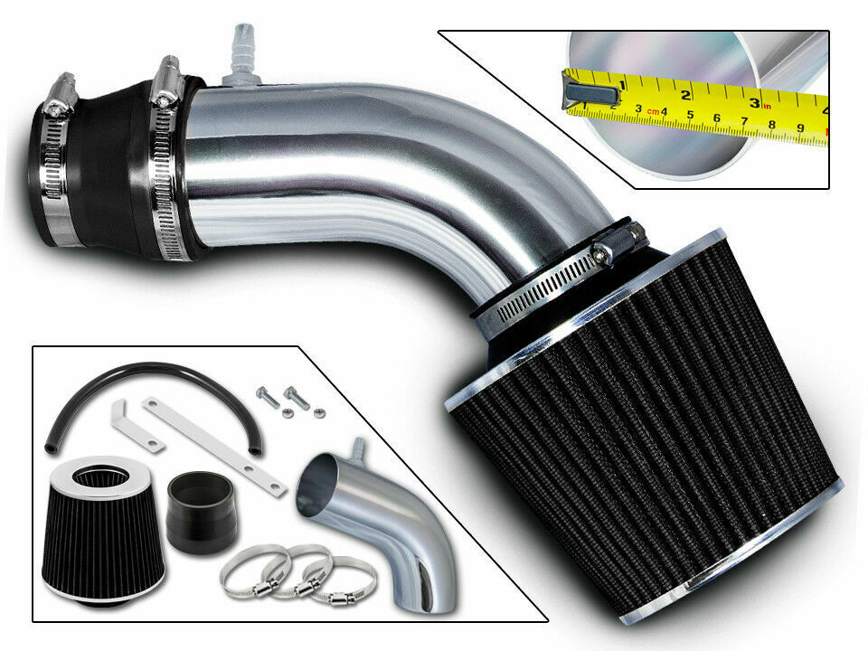 RAM AIR INTAKE KIT + BLACK DRY FILTER For 11-17 Hyundai Accent Veloster 1.6L L4