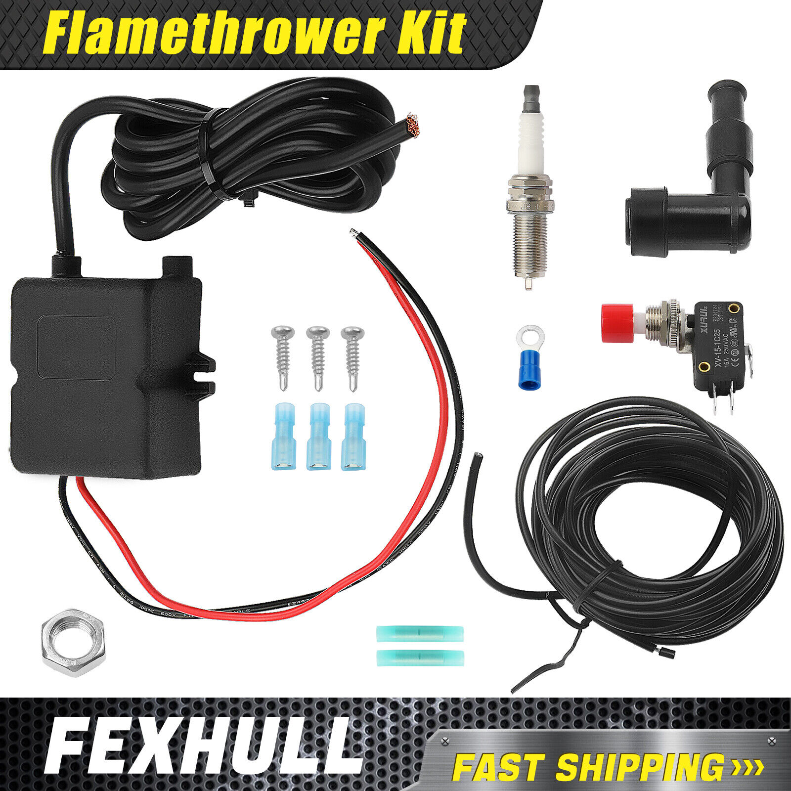 Flamethrower Kit Single Exhaust For BFTKAFK-Single Vehicles Motorcycles