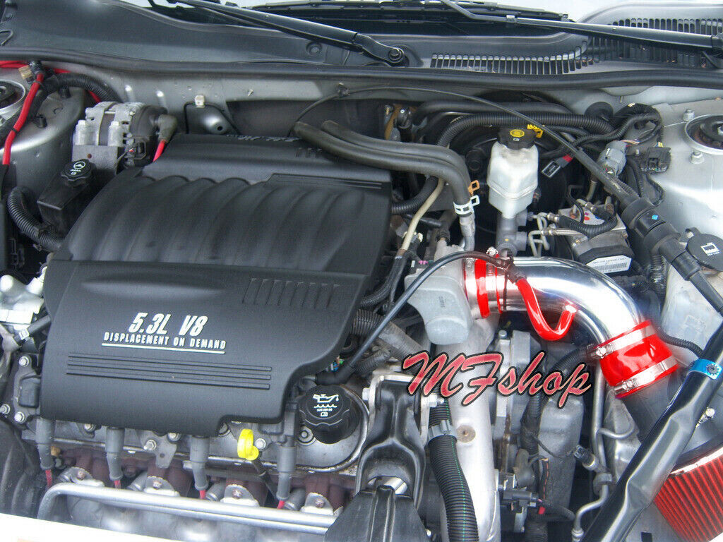 Red For 2004-2008 Pontiac Grand Prix 3.8L V6 5.3L V8 Air Intake Kit + Filter