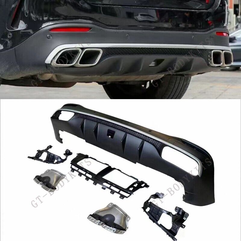 Rear Diffuser With Exhaust Tips for Mercedes Benz GLE63 AMG V167 2020+