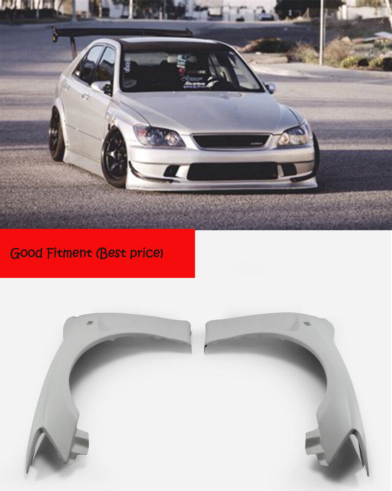 New 2pcs CS Style FRP Front Fender Kits For Lexus 98-05 IS200 RS200 XE10 Altezza