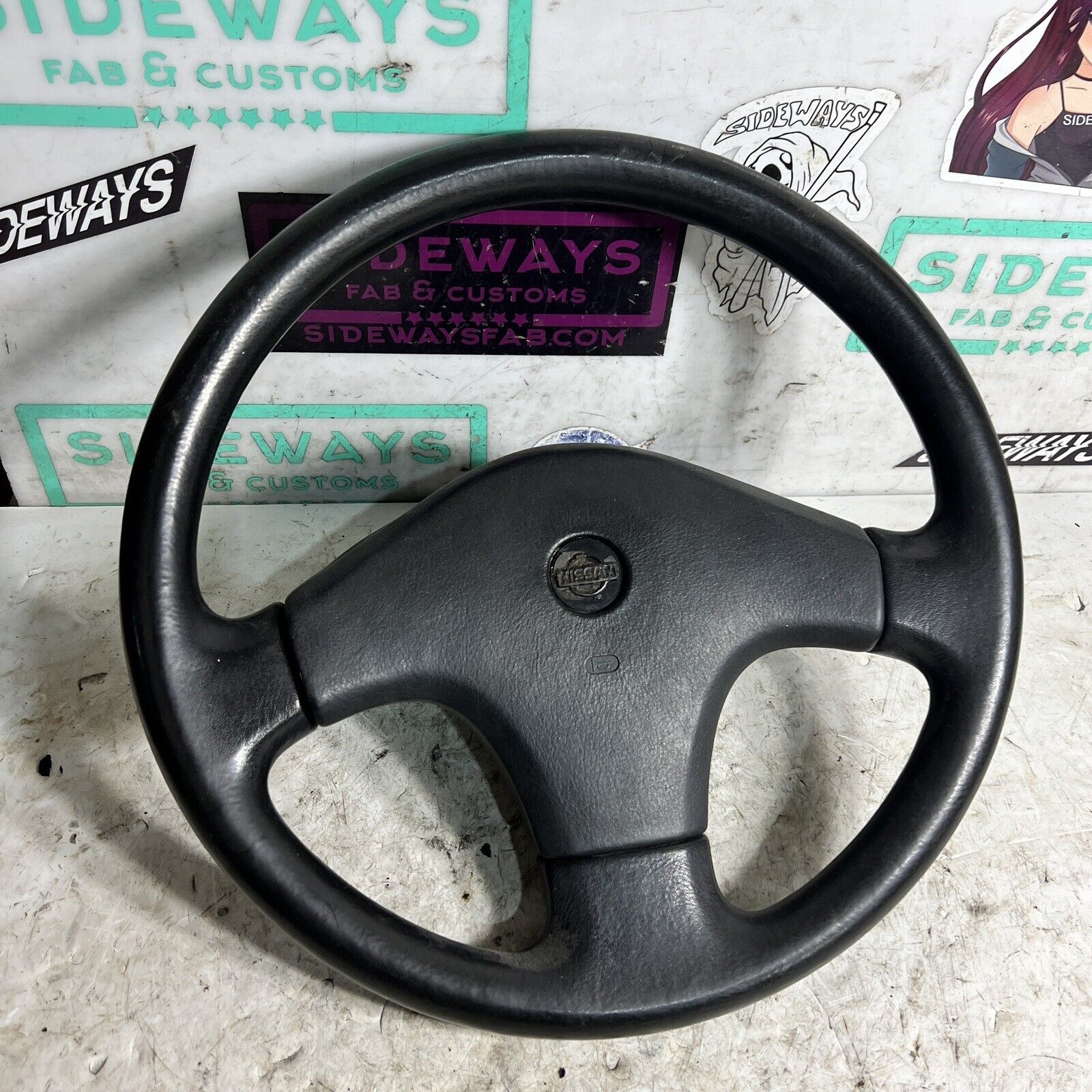 89-94 Nissan 240sx Factory Steering Wheel & Horn Button S13