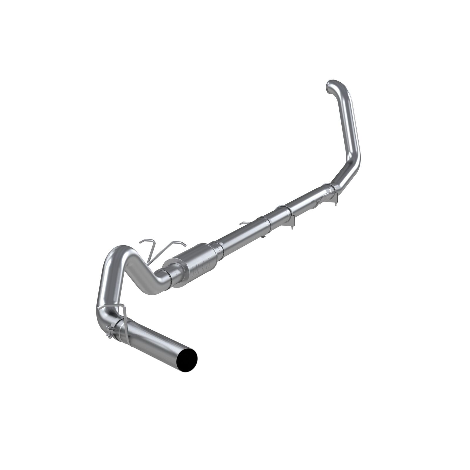 Fits 1999-2003 Ford F-350 Super Duty 4in. Exhaust System; Single Side - S6200P