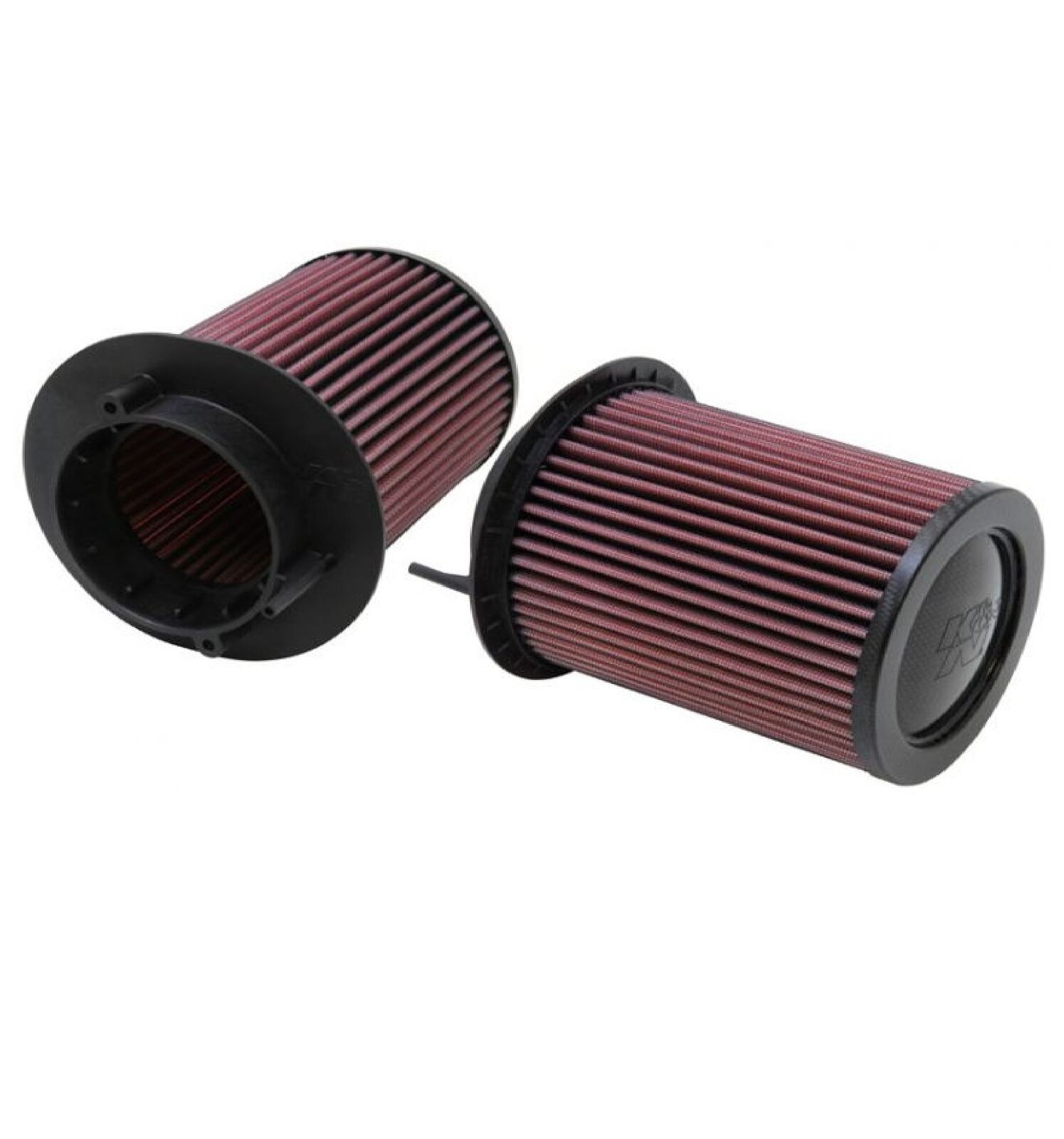 K&N E-0668 Set of 2 Replacement Cotton Air Filters for 08-15 Audi R8 4.2L V8