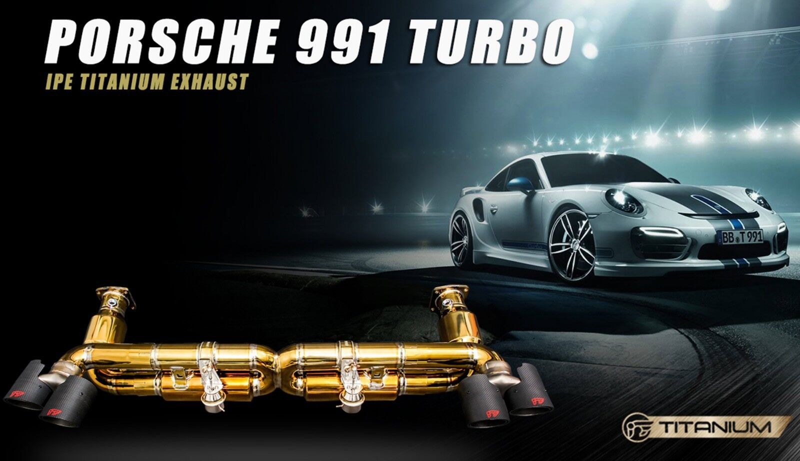 PORSCHE 991/991.2 911 TURBO / TURBO S Titanium iPE Innotech Performance Exhaust 