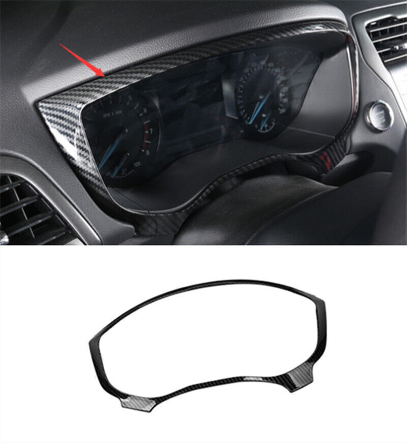 Carbon fiber Interior front dashboard cover trim For Ford Fusion Mondeo 17-2020