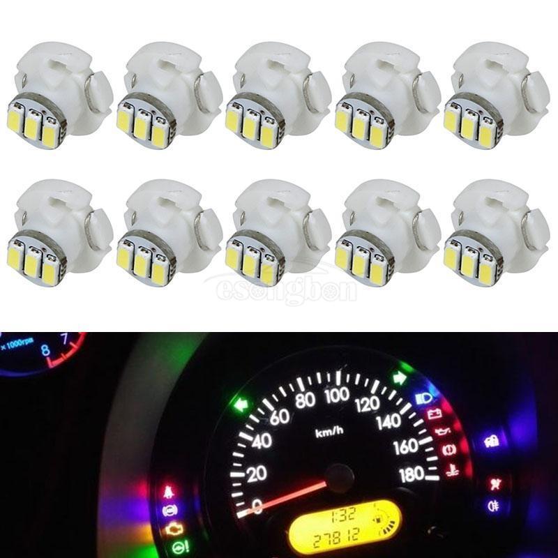 10x White T4 Neo Wedge 3 SMD LED Light A/C Climate Control Lamps Bulb ...