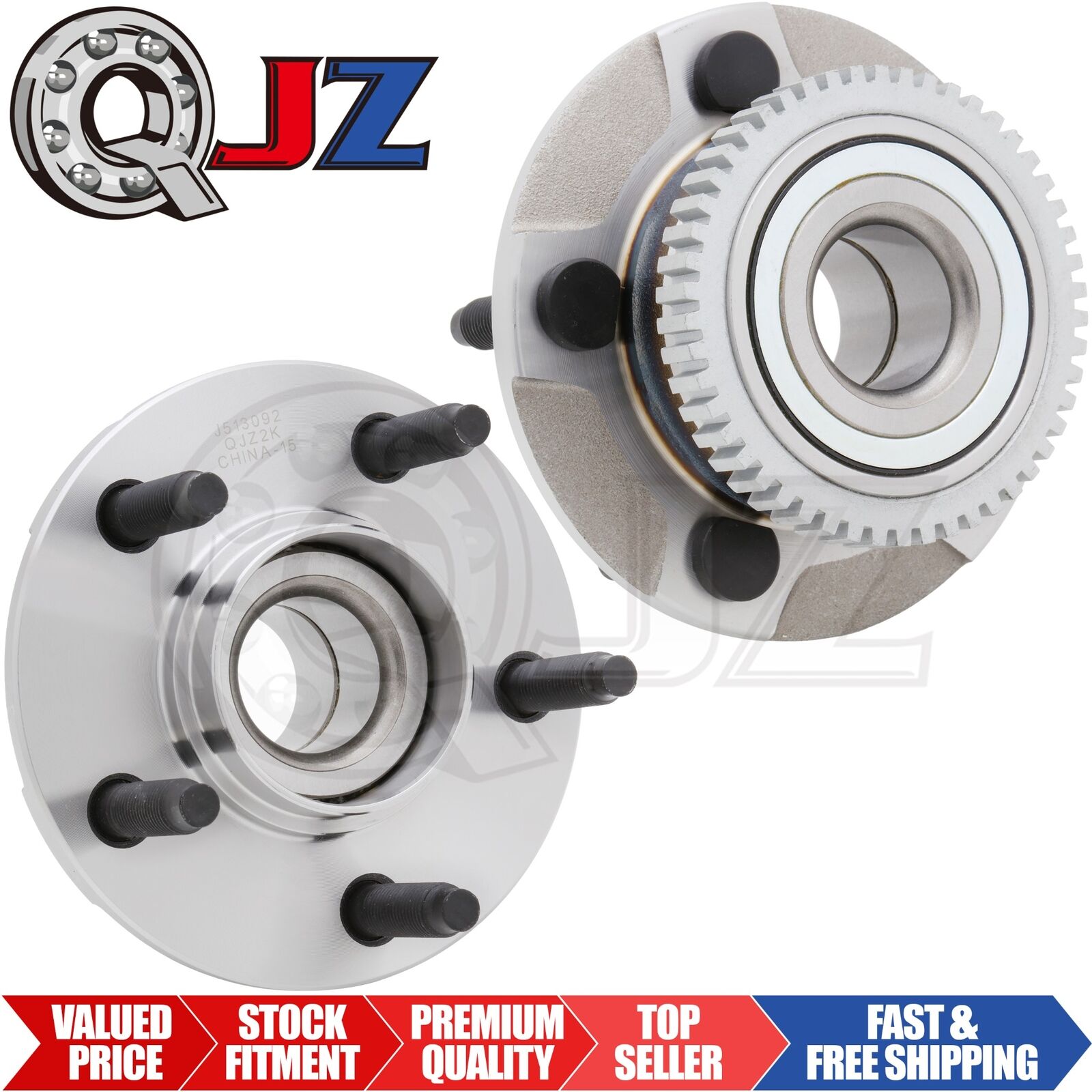 [FRONT(Qty.2pcs)] New 513092 Wheel Hub Assembly for 1993-1998 Lincoln Mark VIII