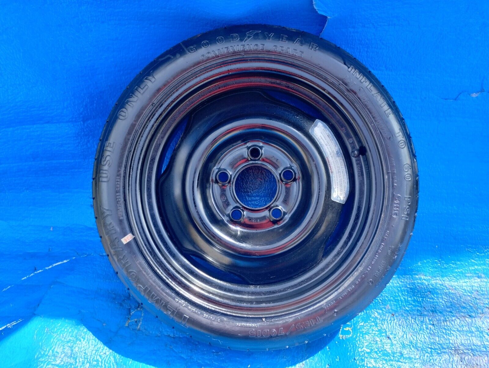 81-89 Rwd Dodge Chrysler Plymouth Mini Spare Tire With Cover M- Body 