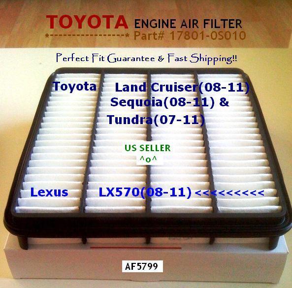 Engine Air Filter For Toyota Tundra Sequoia Land Cruiser Lexus LX570 US Seller
