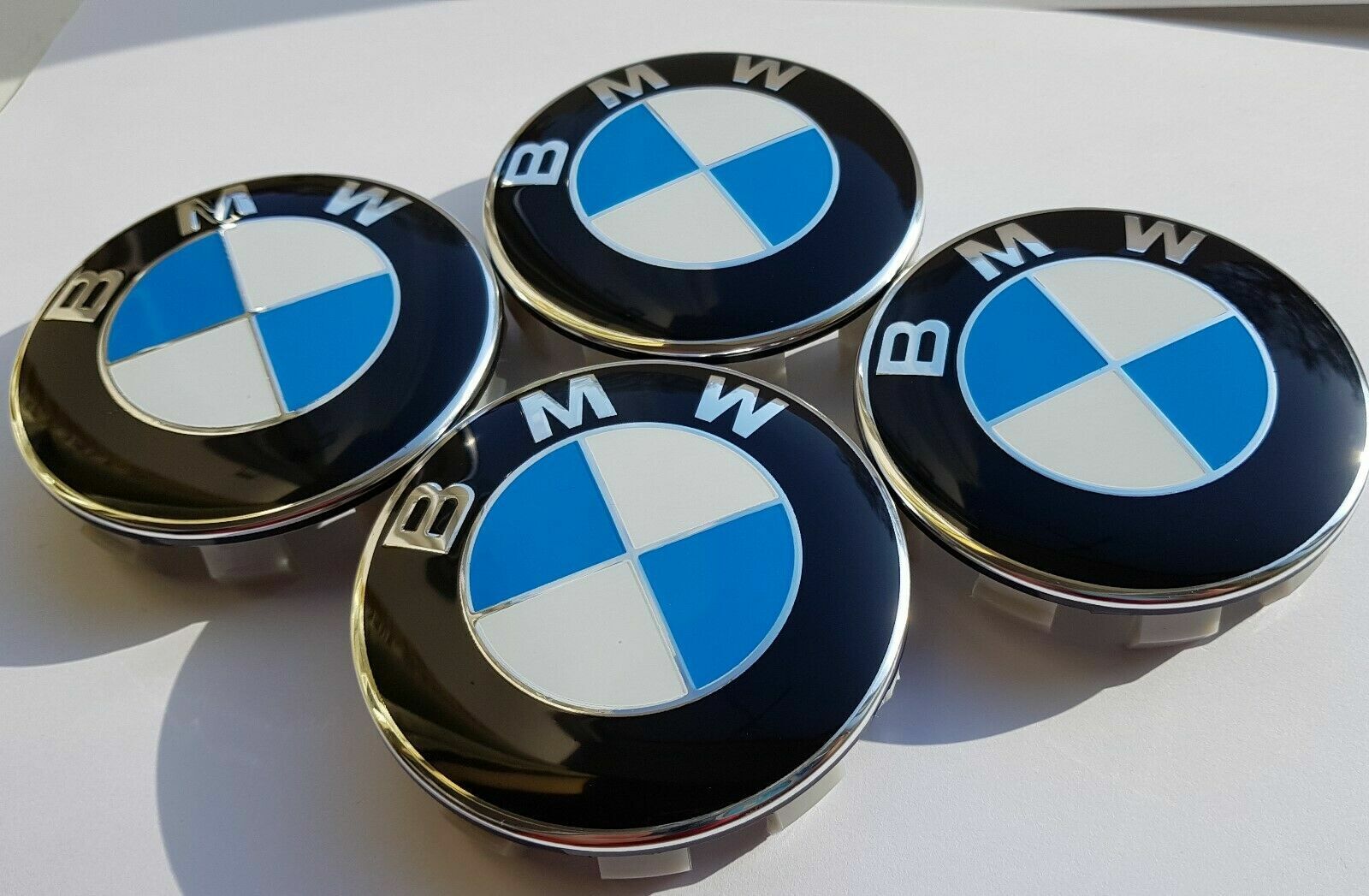4PCS 68mm Wheel Center Hub Caps Logo Badge Emble for BMW 1-3-5-7 Series X1X3X5X6