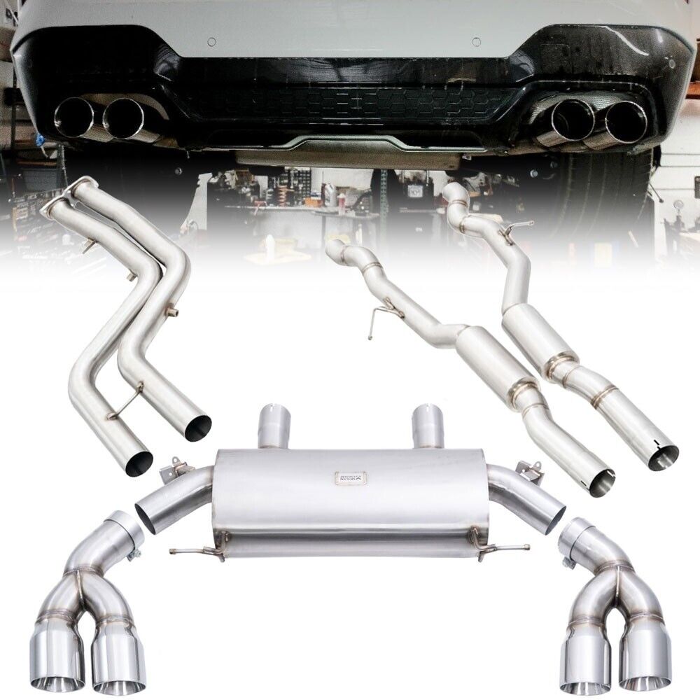 Megan Supremo Exhaust Catback System Dual Tips For 19+ BMW X3 M/Competition F97