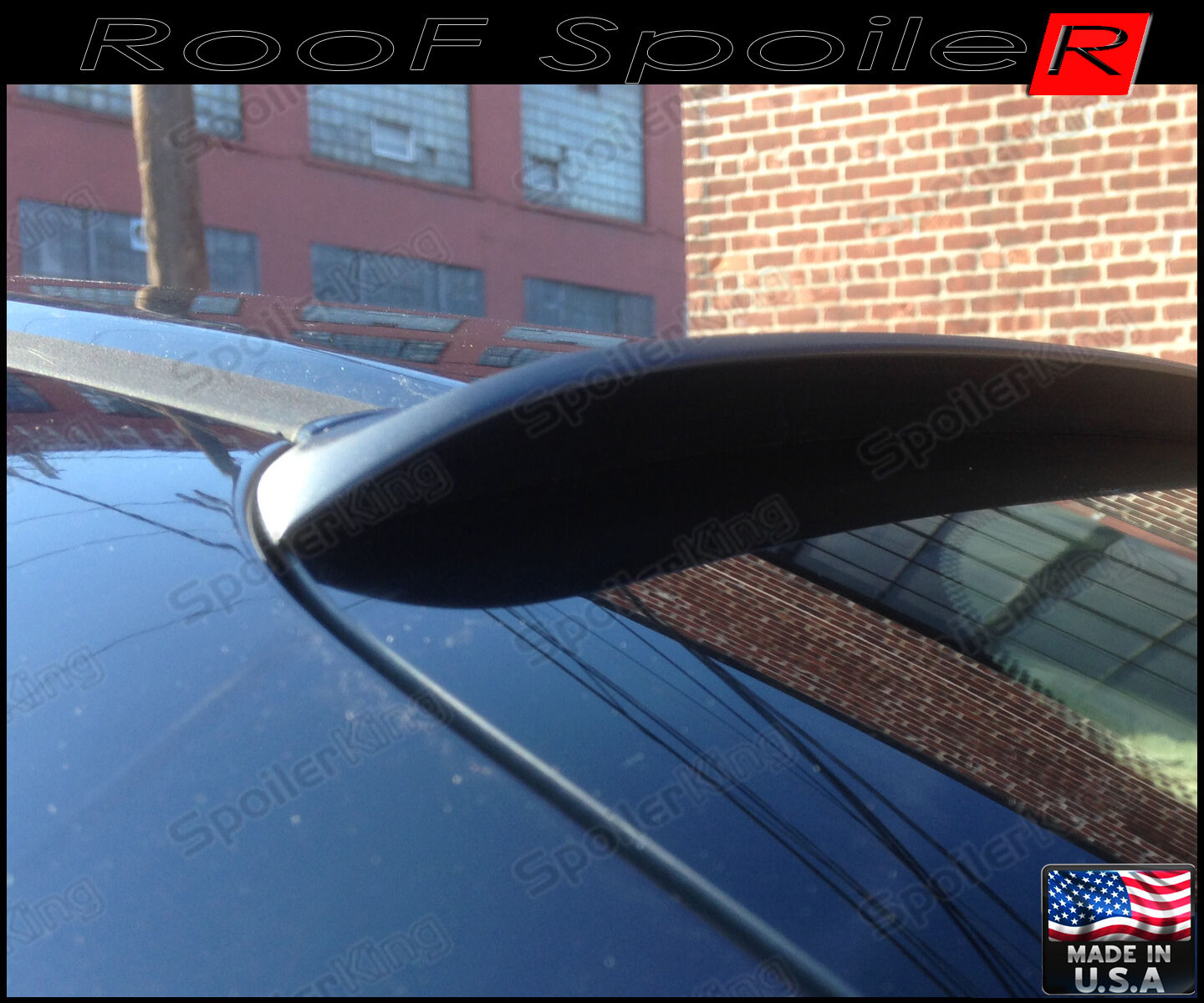(244R) Rear Roof Window Spoiler Made in USA (Fits: Toyota Tercel 1995-99 2dr)