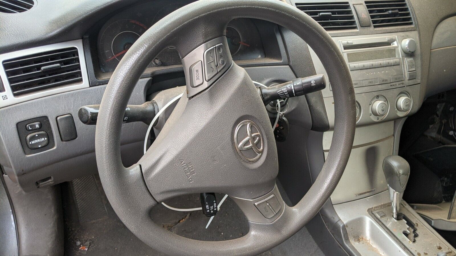  2007 2008 TOYOTA SOLARA Driver Steering Wheel WITH AIRB