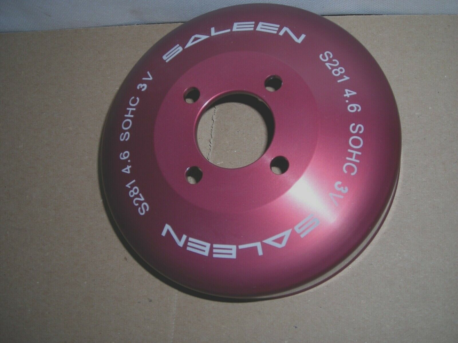 SALEEN S281 UNDERDRIVE WATER PUMP PULLEY  FORD  4.6  3V RED ALUMINUM  077 043