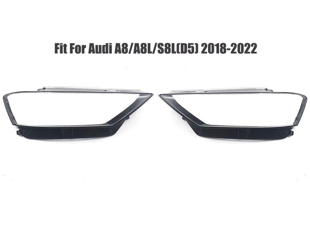 Headlight Headlamp Lens Cover Left Right Side Fit For Audi A8/A8L/S8L(D5) 18-22