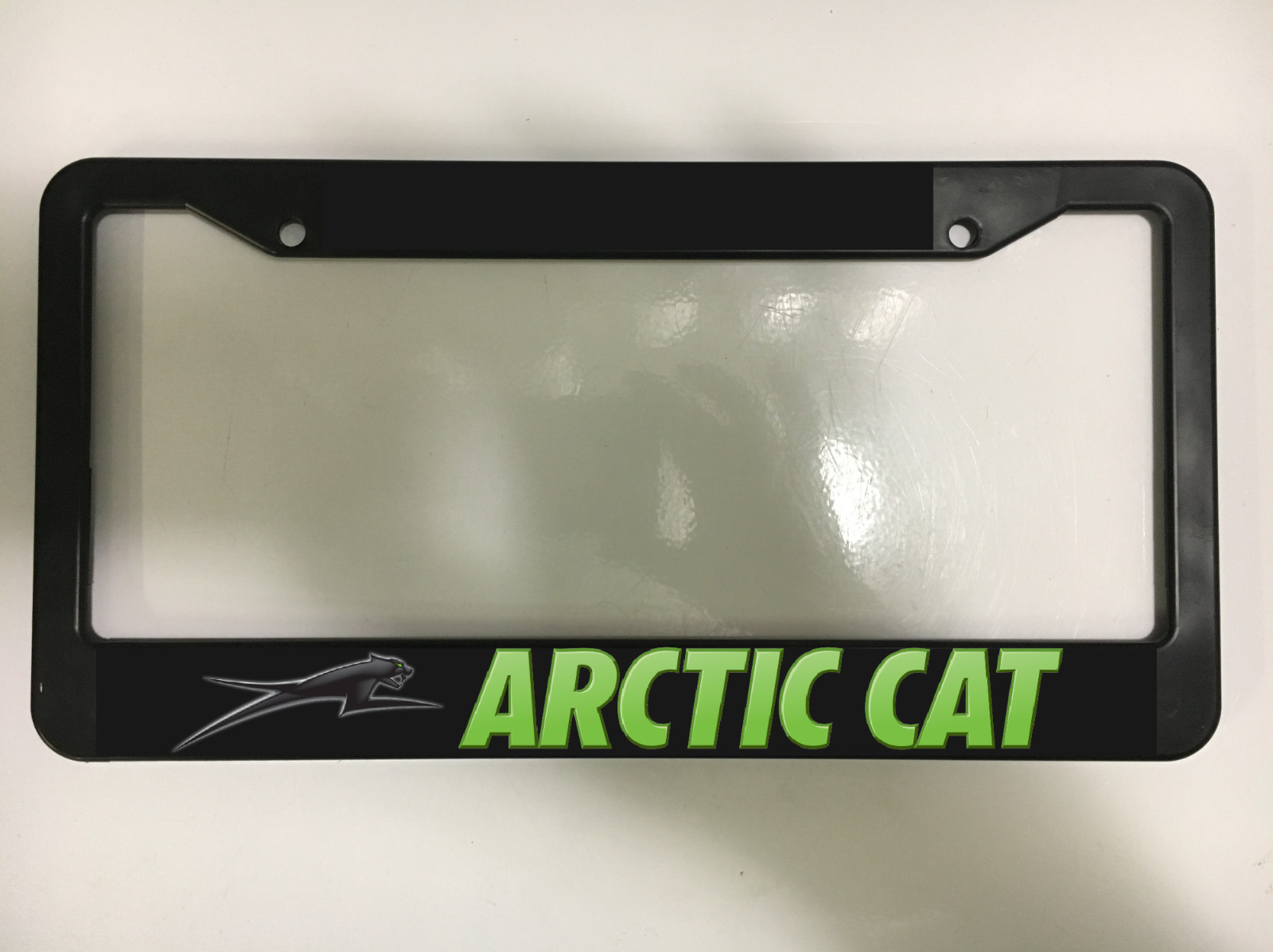 ARCTIC CAT SNOWMOBILE Snowmobiling Snow motor sled Black License Plate Frame NEW