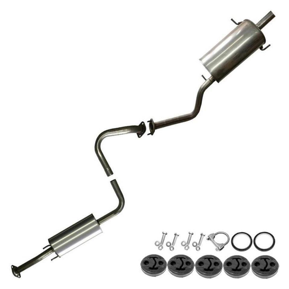 Stainless Steel Resonator Muffler with Hangers + Bolts fits: 2007-12 Sentra 2.0L