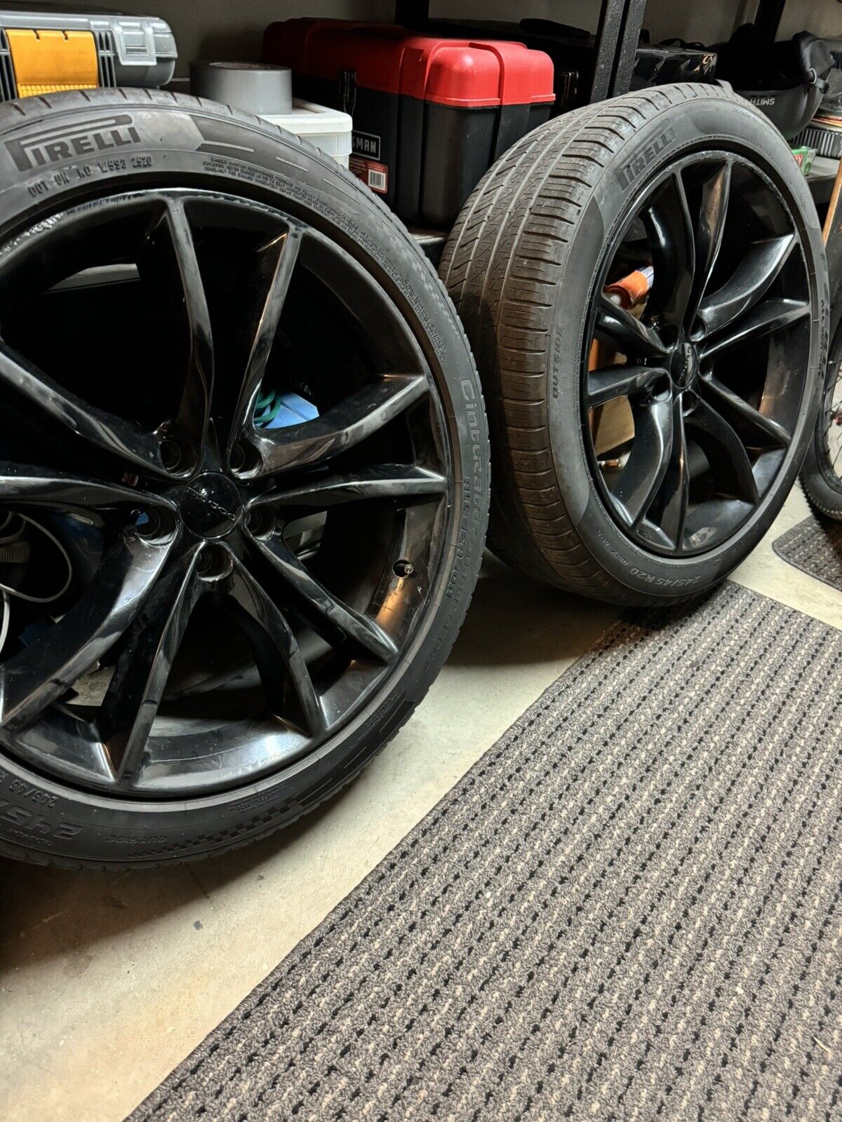 PAIR OF DODGE CHARGER WHEELS & TIRES